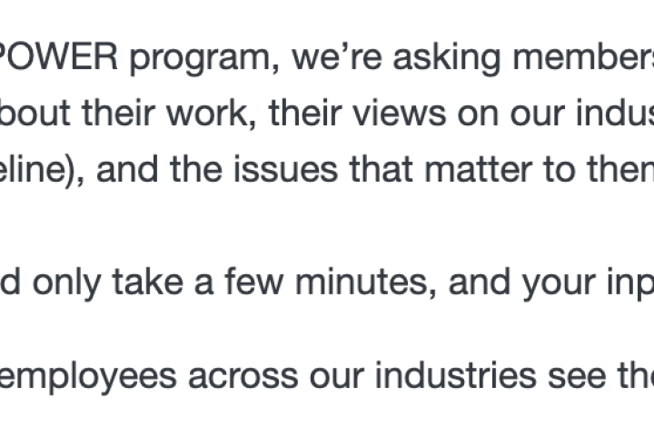 EMPOWER newsletter screenshot